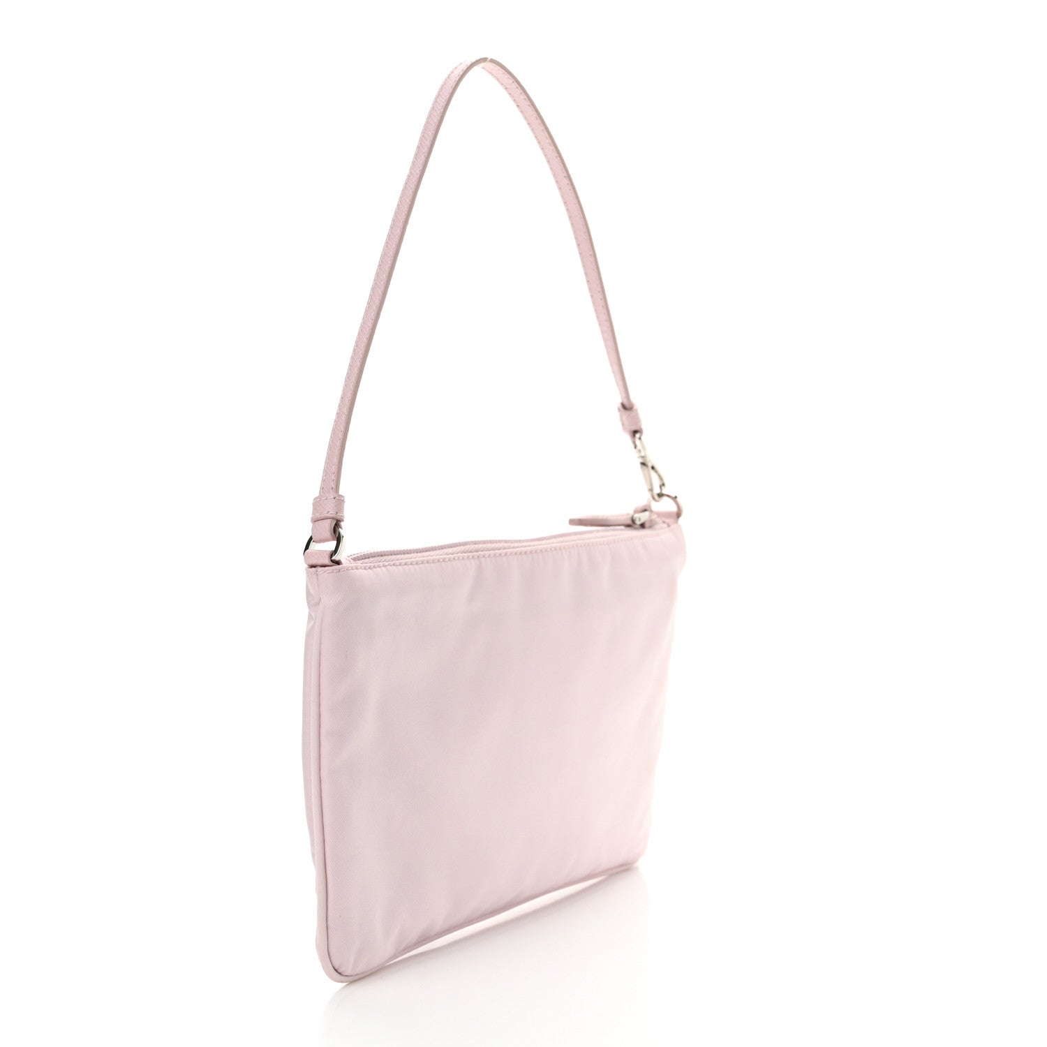 Prada Re-Nylon Vela Saffiano Mini Pochette Bag Alabastro 3 of 13