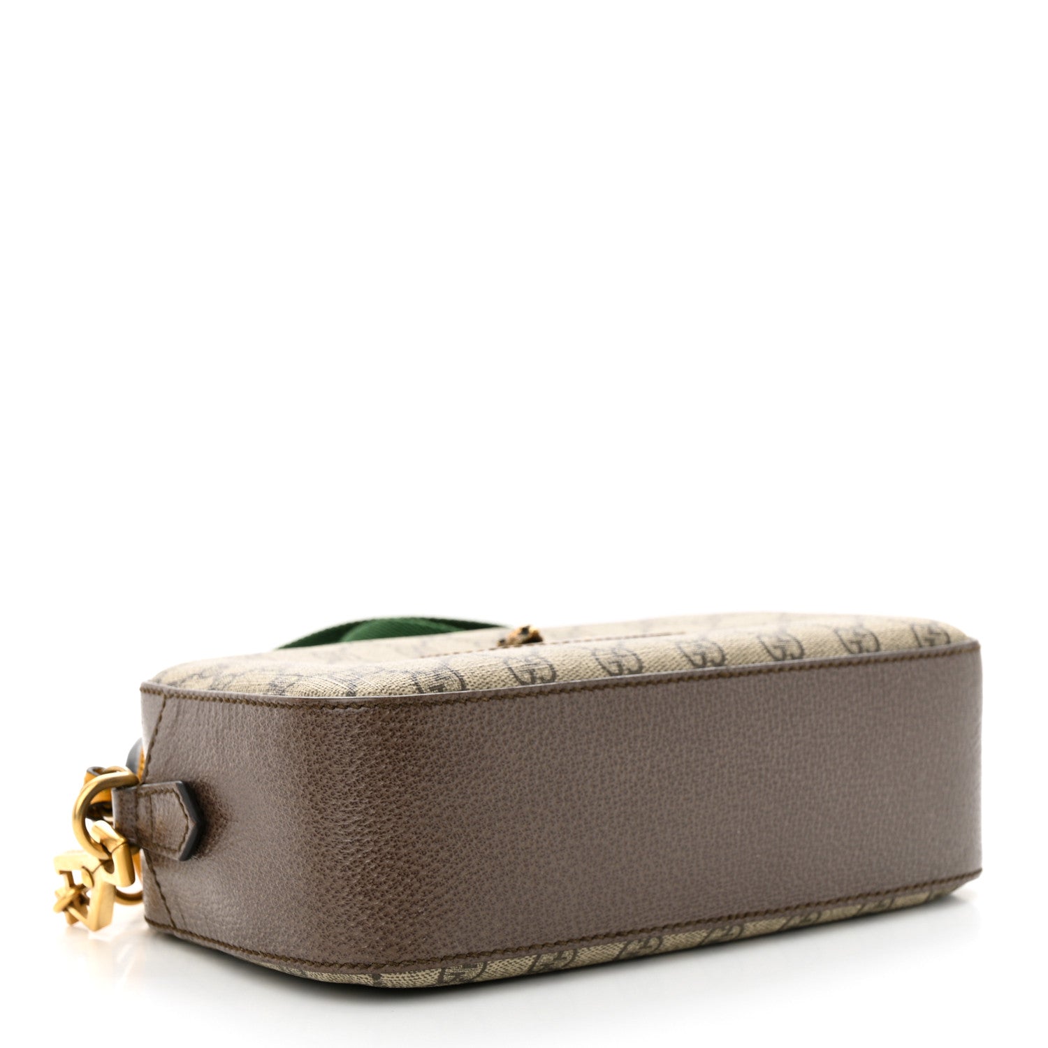 Gucci GG Supreme Monogram Web Neo Vintage Shoulder Bag Beige New Acero Crop 4 of 11