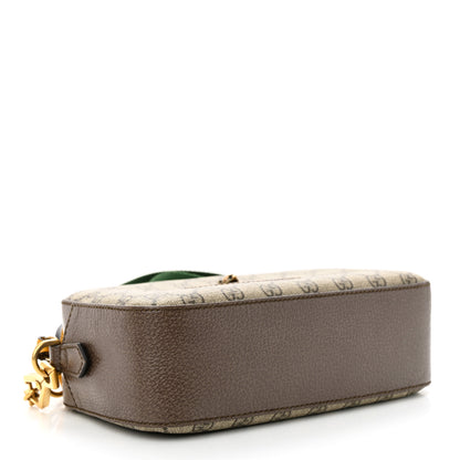 Gucci GG Supreme Monogram Web Neo Vintage Shoulder Bag Beige New Acero Crop 4 of 11