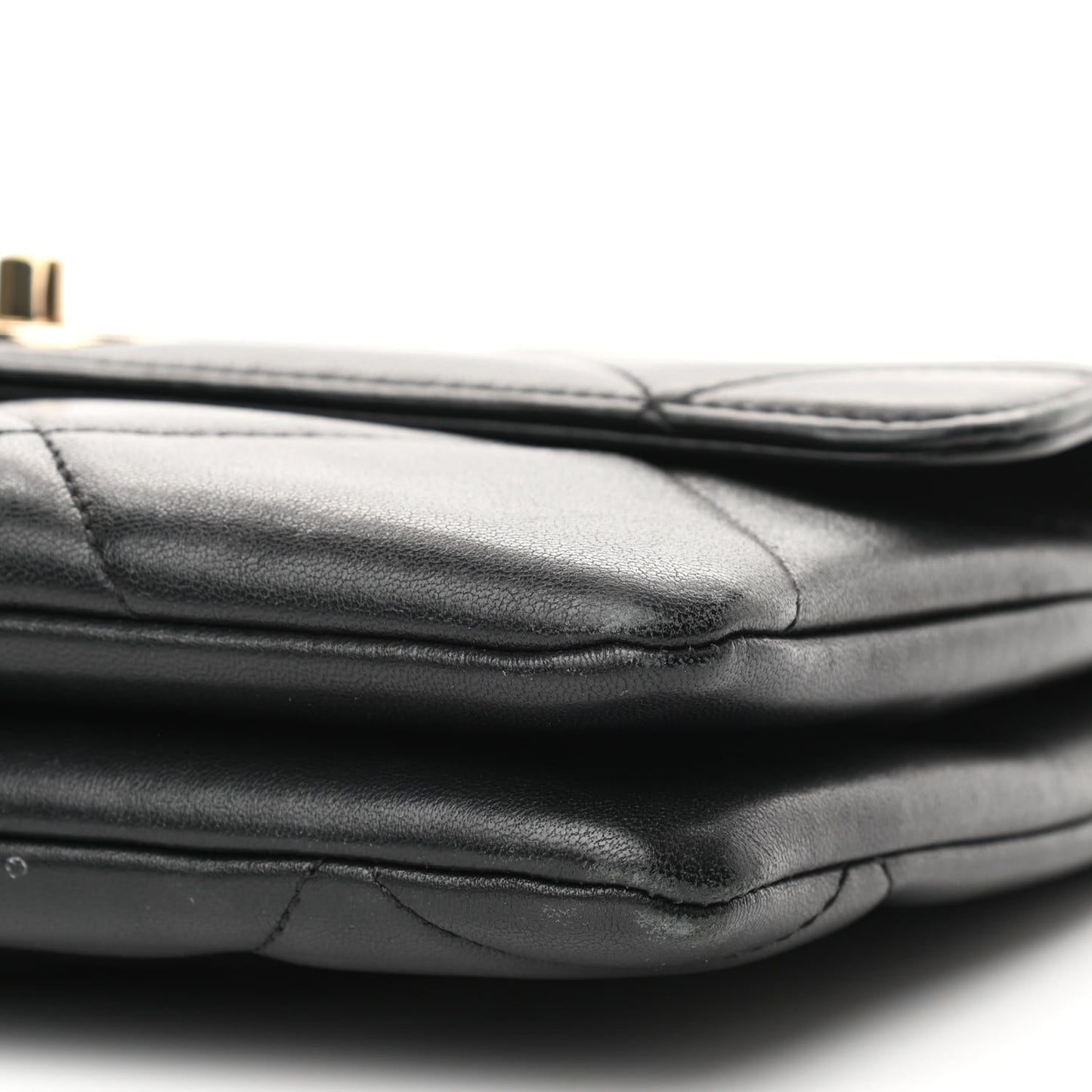 Lambskin Quilted Medium Trendy CC Flap Black