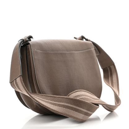 Delvaux Crispy Calfskin Le Mutin MM Saddle Bag Taupe 3 of 9