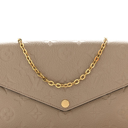 Louis Vuitton Empreinte Pochette Felicie Chain Wallet Tourterelle 8 of 13