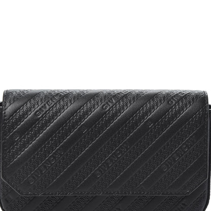 Givenchy Calfskin Chain Embossed Bond Pouch with Chain Black 8 of 8