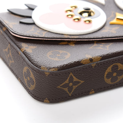 Louis Vuitton Monogram Lovely Birds Pochette Felicie Chain Wallet 9 of 13