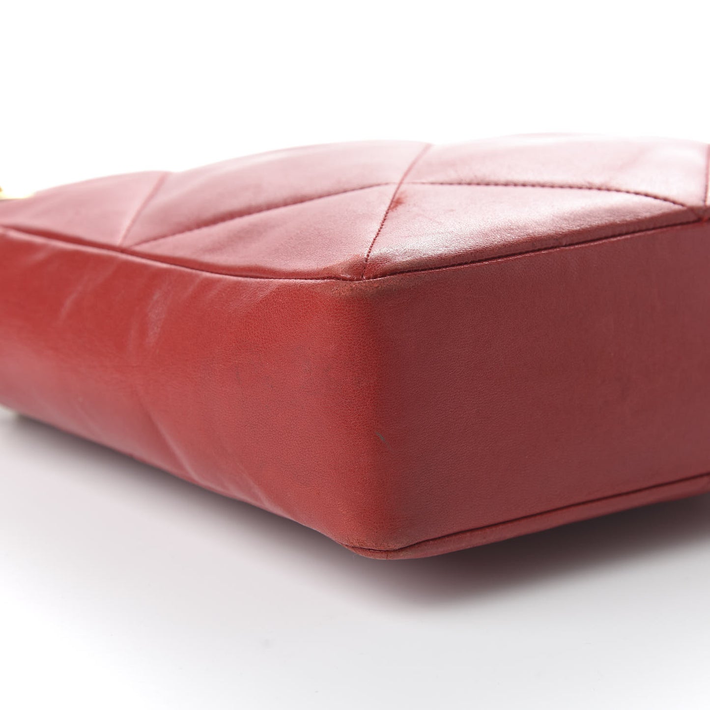 Lambskin Quilted Crossbody Red