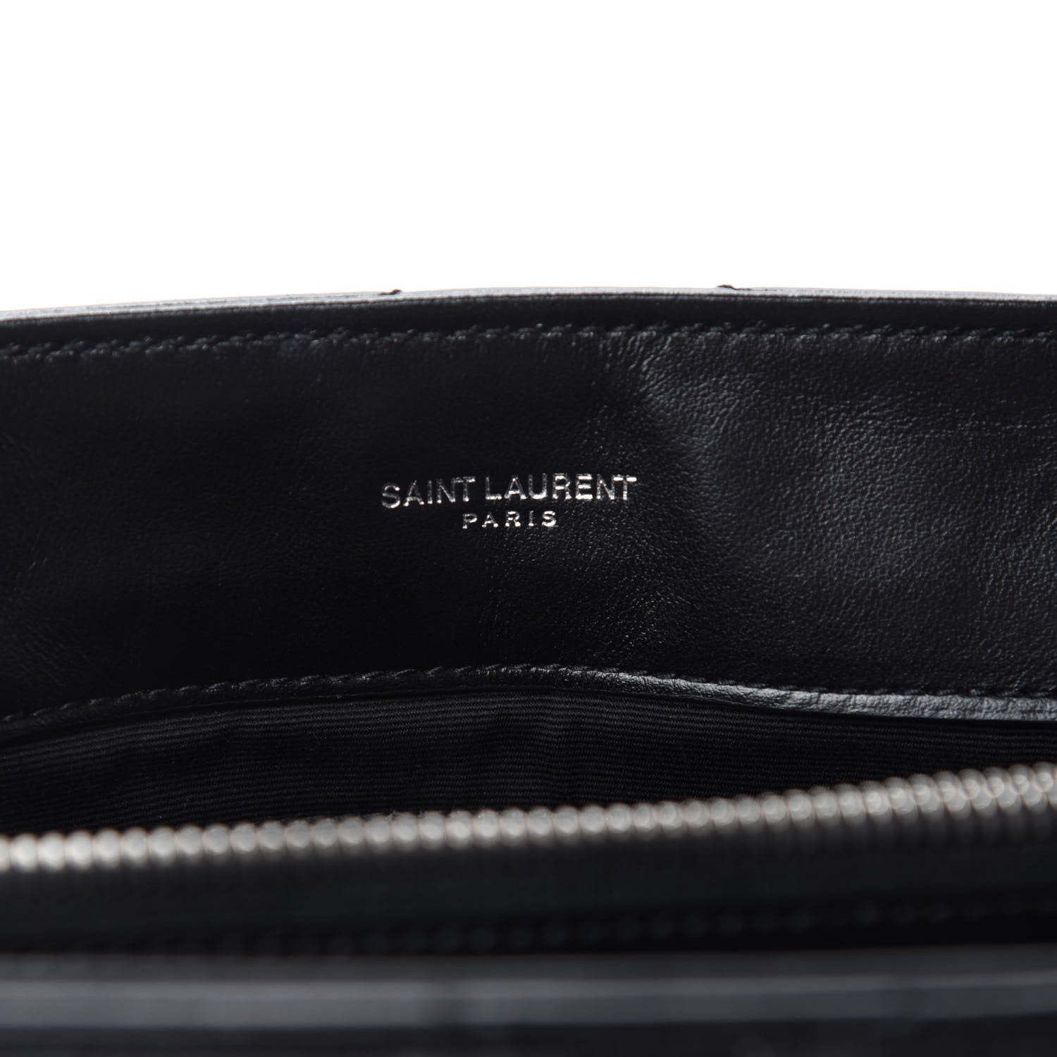 Saint Laurent Calfskin Y Quilted Monogram Medium Loulou Chain Satchel Black 9 of 11