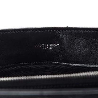 Saint Laurent Calfskin Y Quilted Monogram Medium Loulou Chain Satchel Black 9 of 11