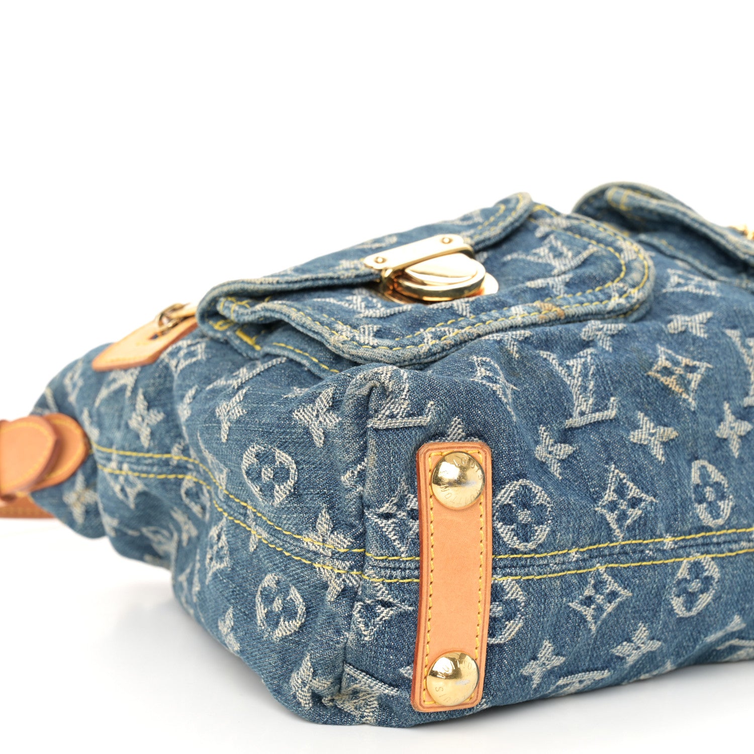 Louis Vuitton Monogram Denim Baggy PM Blue 8 of 10