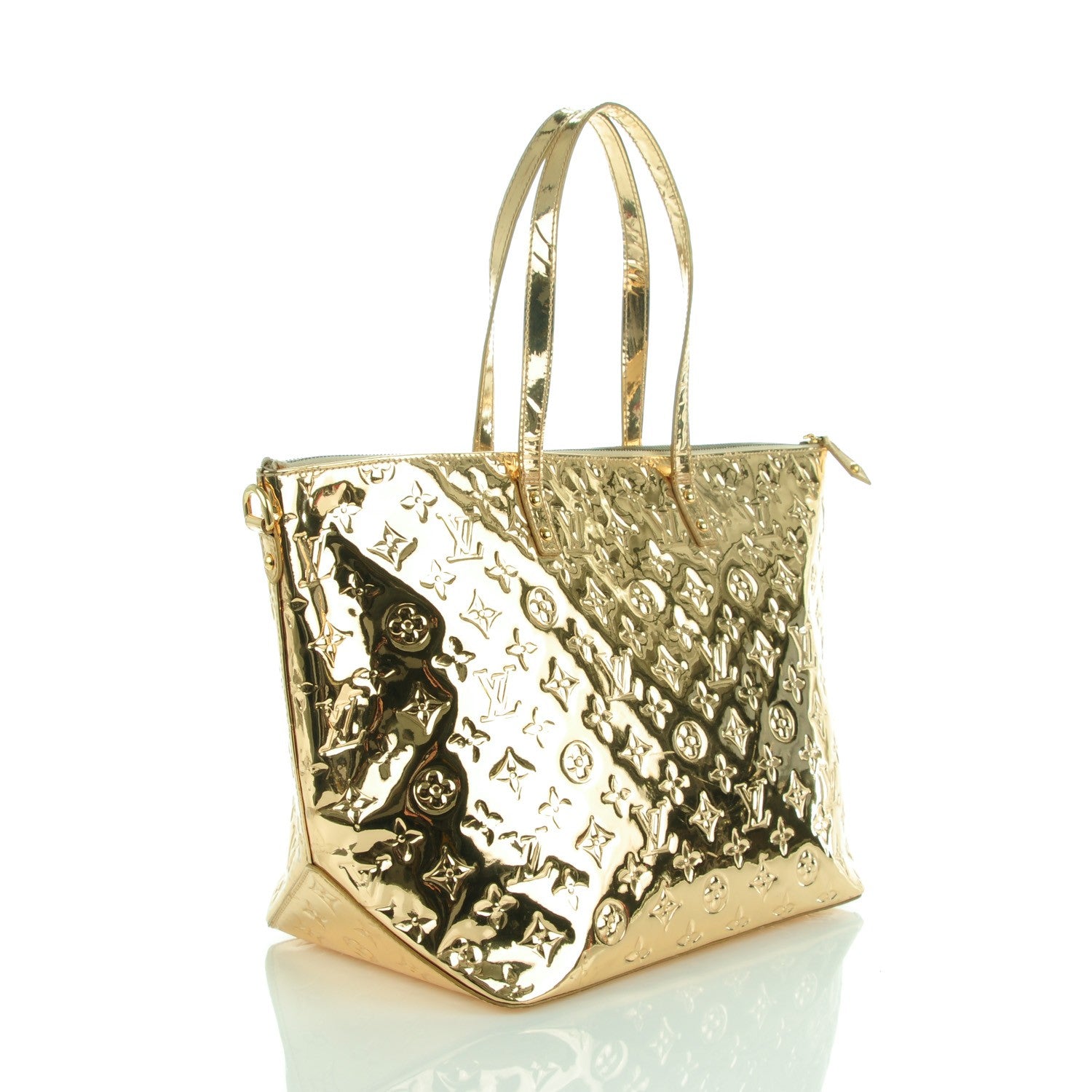 Louis Vuitton Monogram Miroir Bellevue GM Gold 3 of 8