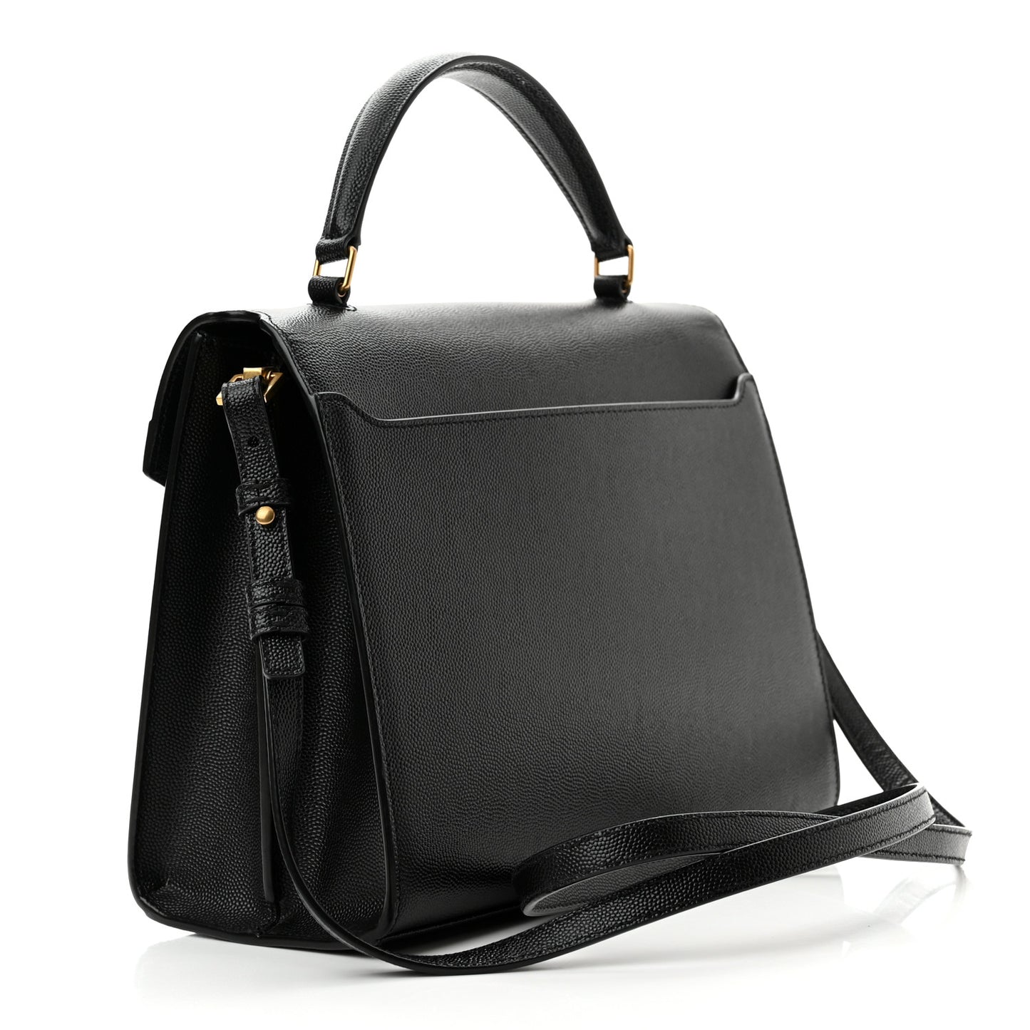 Grain de Poudre Medium Classic Monogram Cassandra Top Handle Black