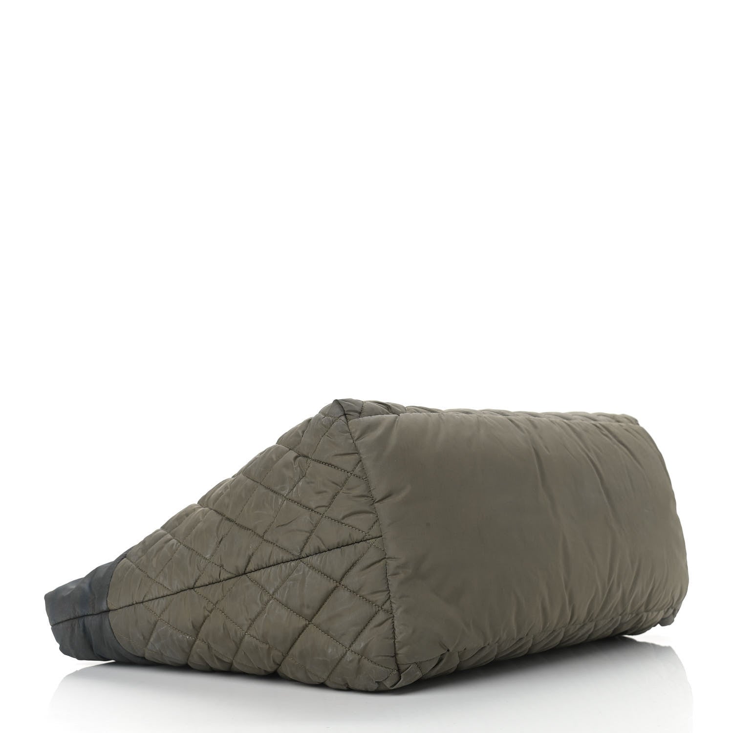 Chanel Nylon Quilted Large Coco Cocoon Tote Khaki 3 of 19