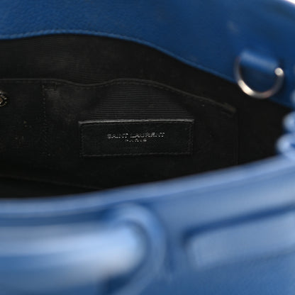 Saint Laurent Grained Calfskin Nano Sac De Jour Royal Blue 6 of 21