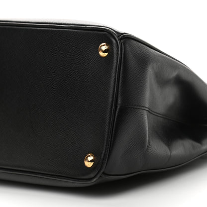 Prada Saffiano Medium Galleria Double Zip Tote Black 9 of 12