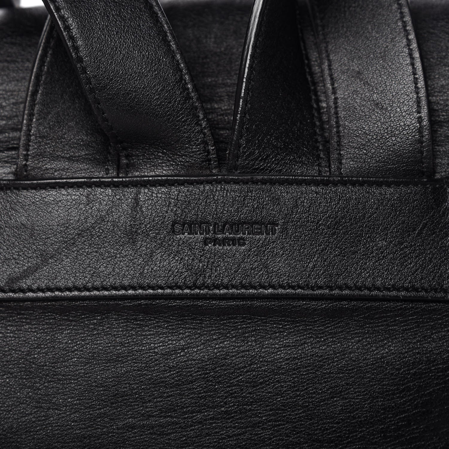 Saint Laurent Calfskin Fringe Festival Backpack Black 10 of 11