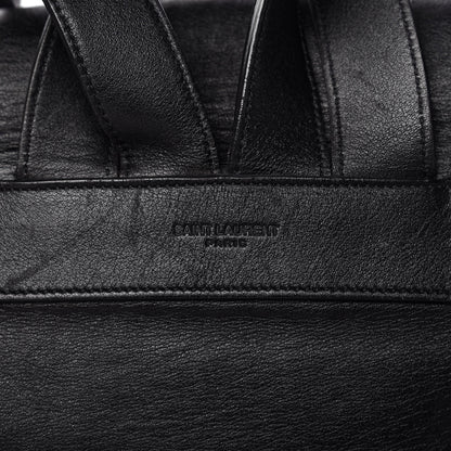 Saint Laurent Calfskin Fringe Festival Backpack Black 10 of 11