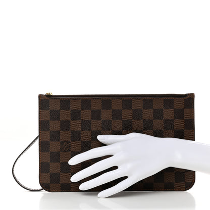 Louis Vuitton Damier Ebene Neverfull MM GM Pochette 2 of 7
