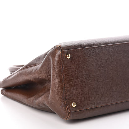 Chanel Calfskin Cerf Executive Shopper Tote Brown 10 of 18