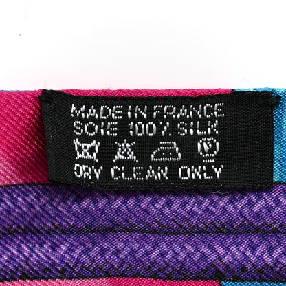 Hermes Silk Brandebourgs Twilly Fuchsia Turquoise Emeraude 3 of 4