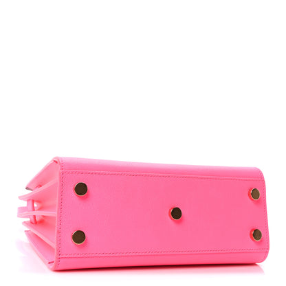 Saint Laurent Grained Calfskin Nano Sac De Jour Fluo Pink 4 of 10