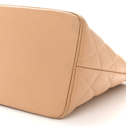 Chanel Caviar Quilted Medallion Tote Beige 9 of 11