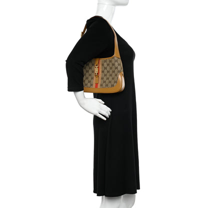 Gucci Monogram Web Small Jackie O Hobo Brown 2 of 10