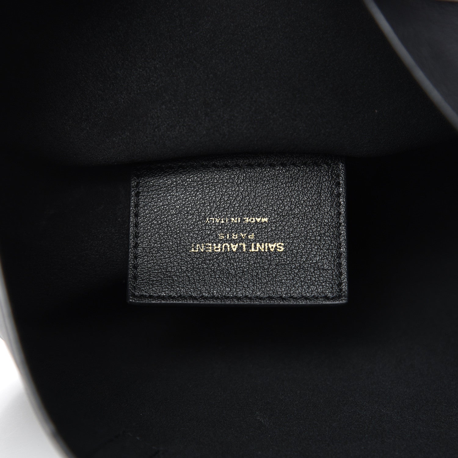 Saint Laurent Calfskin Toy Shopping Tote Black 6 of 10