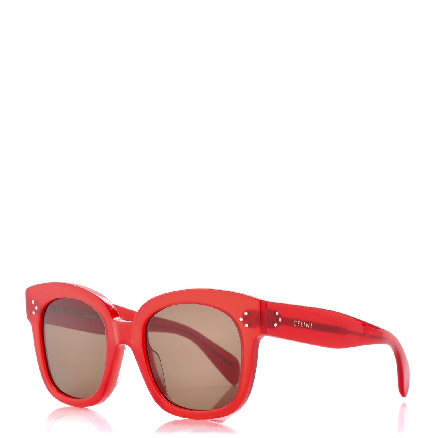 Celine Square Sunglasses CL40002U Milky Red 1 of 7