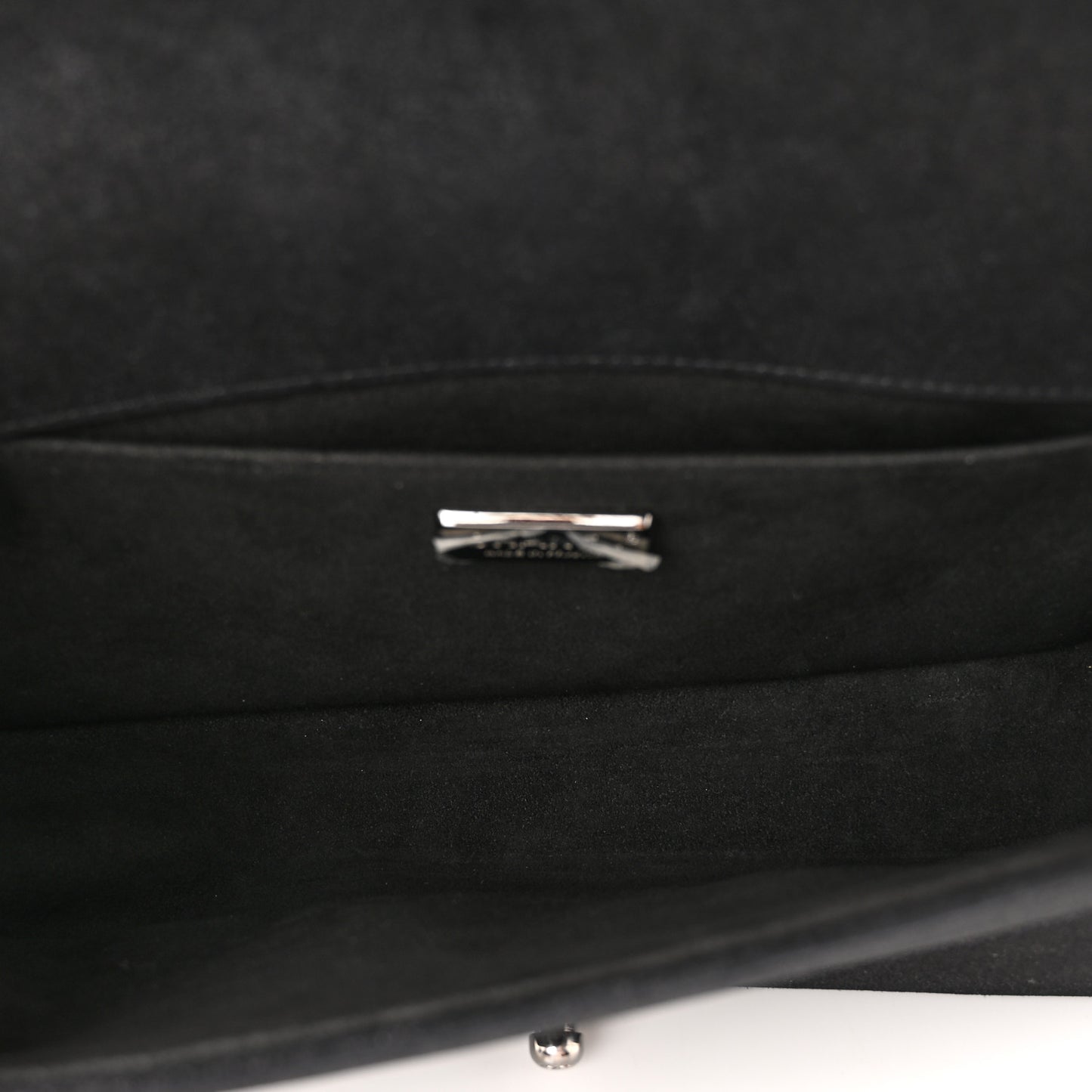 Patent Iridescent Calfskin Sequin Medium Boy Flap Bag Black