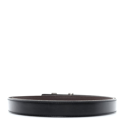 Hermes Box Togo 18mm H Belt 90 Black Chocolate 2 of 5