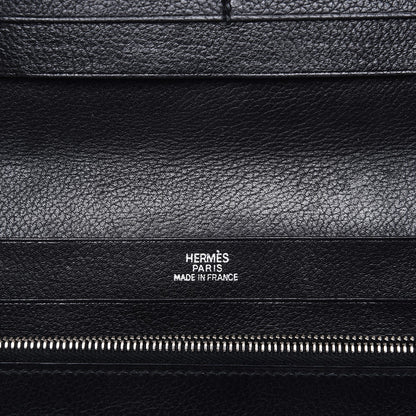 Hermes Evergrain Azap GM Combined Wallet Black 6 of 7