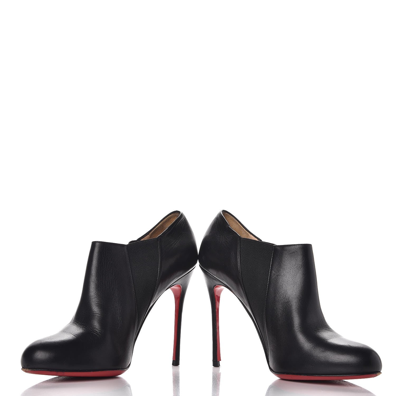 Christian Louboutin Calfskin Lastoto 110 Ankle Boots 37.5 Black 5 of 13