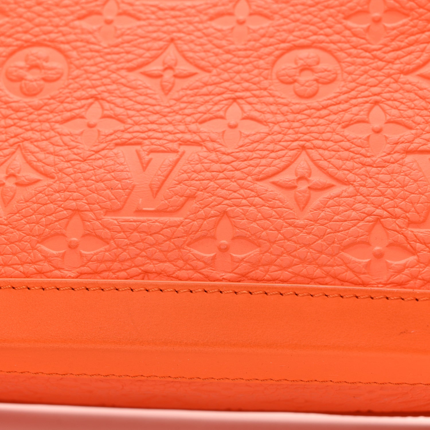 Louis Vuitton Taurillon Monogram Solar Ray Soft Trunk Orange 13 of 14