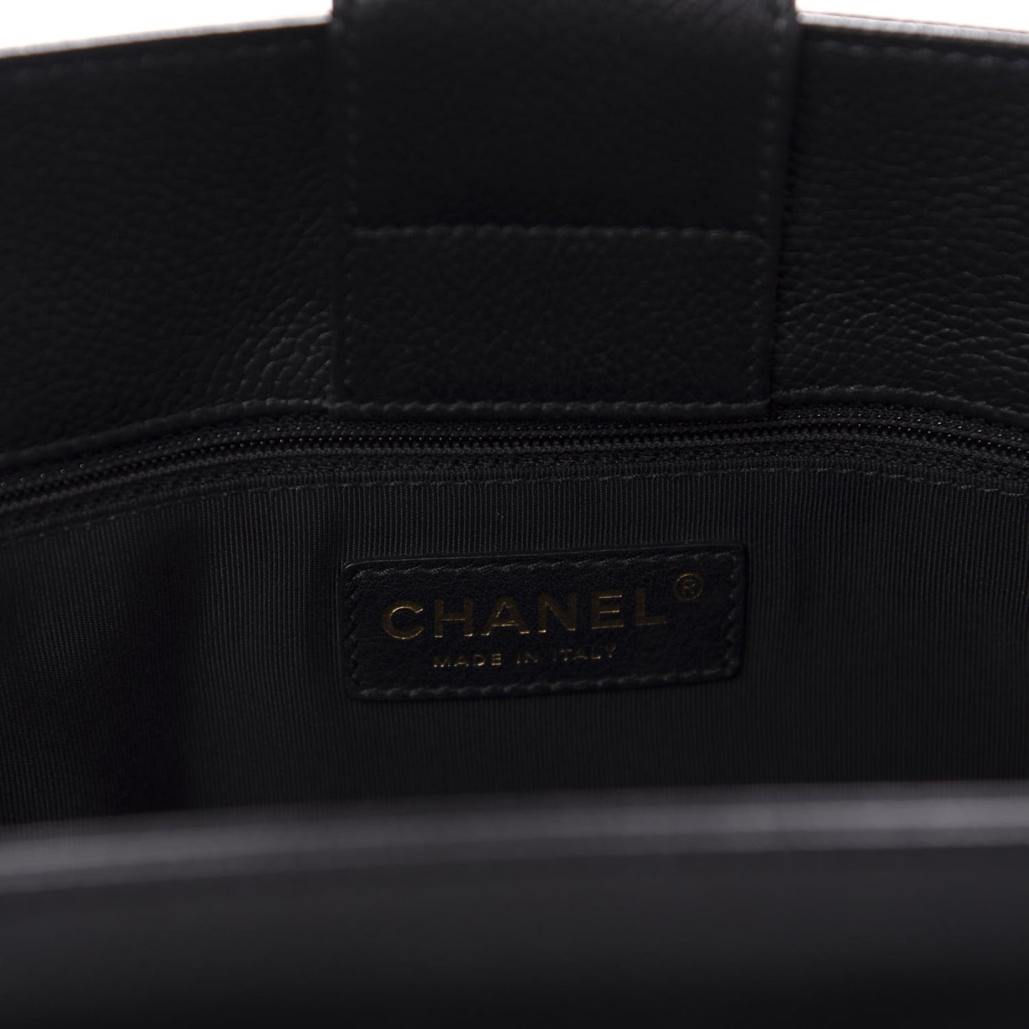 Calfskin Small Cerf Executive Shopper Tote Black
