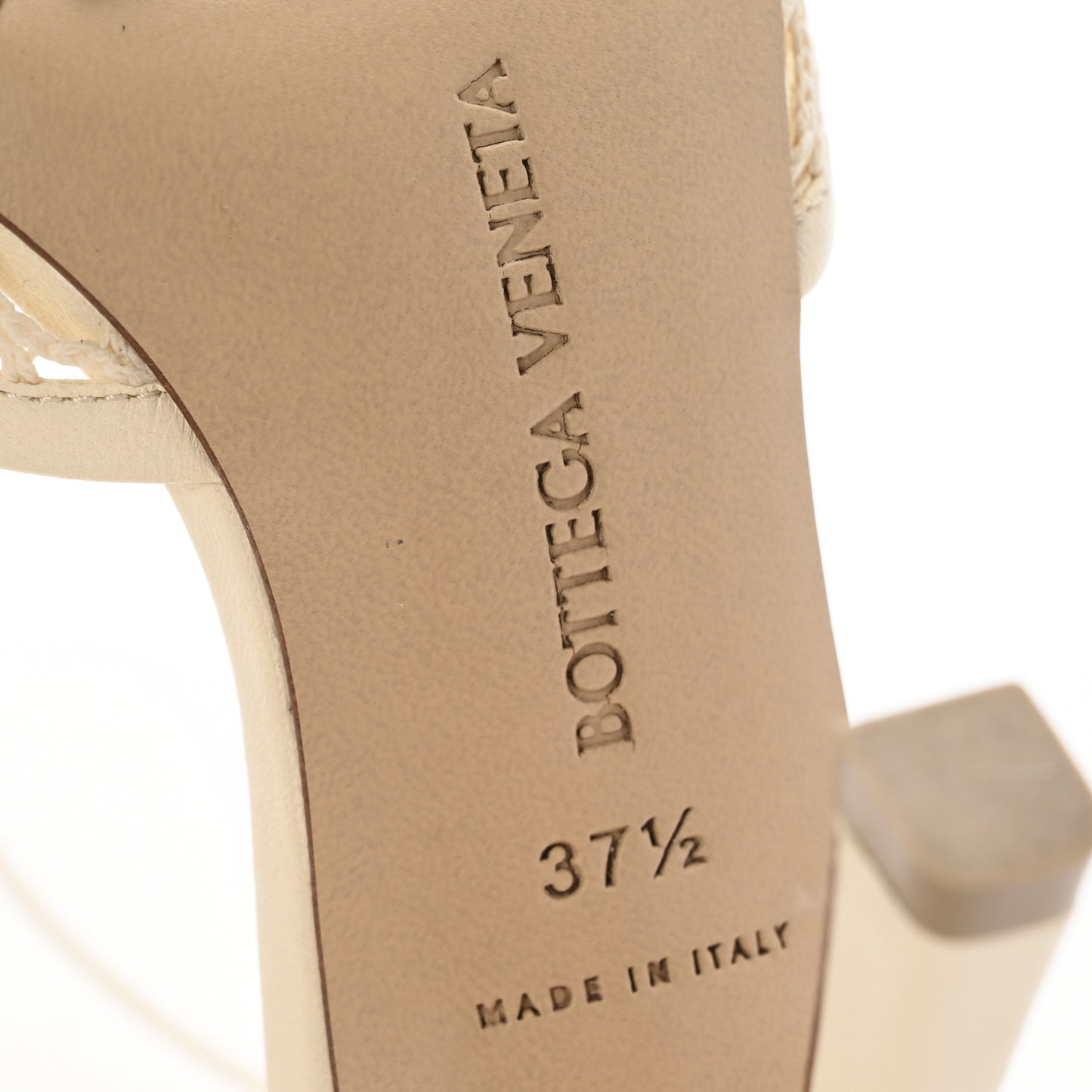 Mesh Nappa Stretch Ankle Tie Sandals 37.5 Toile