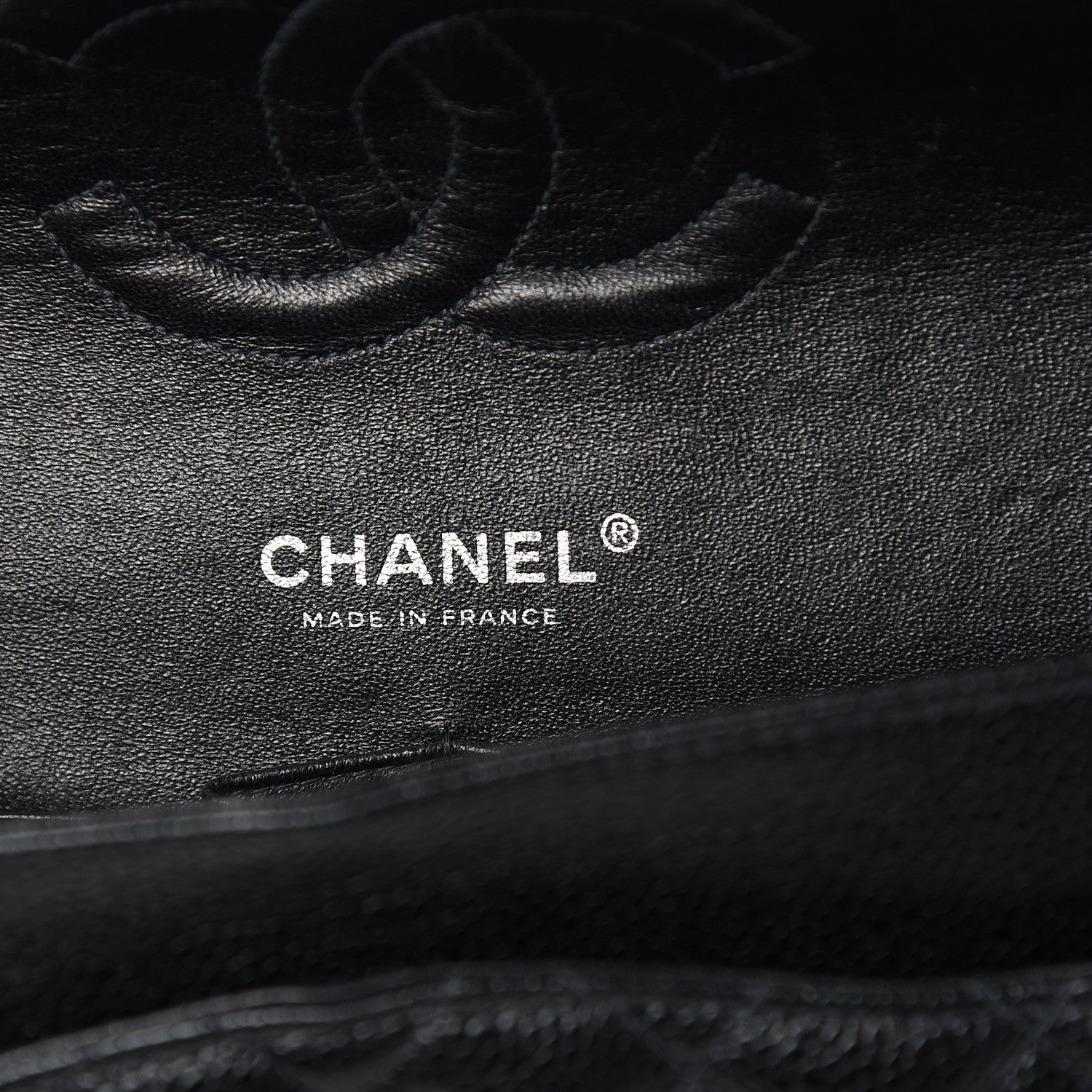 Chanel Caviar Quilted Medium Double Flap Black 8 of 10