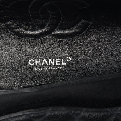 Chanel Caviar Quilted Medium Double Flap Black 8 of 10