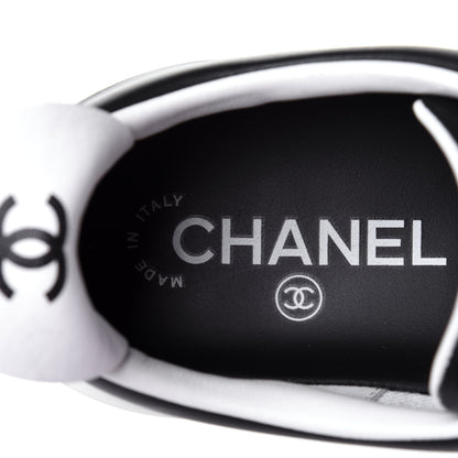 Chanel Calfskin CC Womens Sneakers 35.5 Black 8 of 10