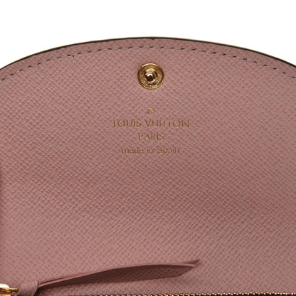 Louis Vuitton Damier Ebene Rosalie Coin Purse Rose Ballerine 6 of 6