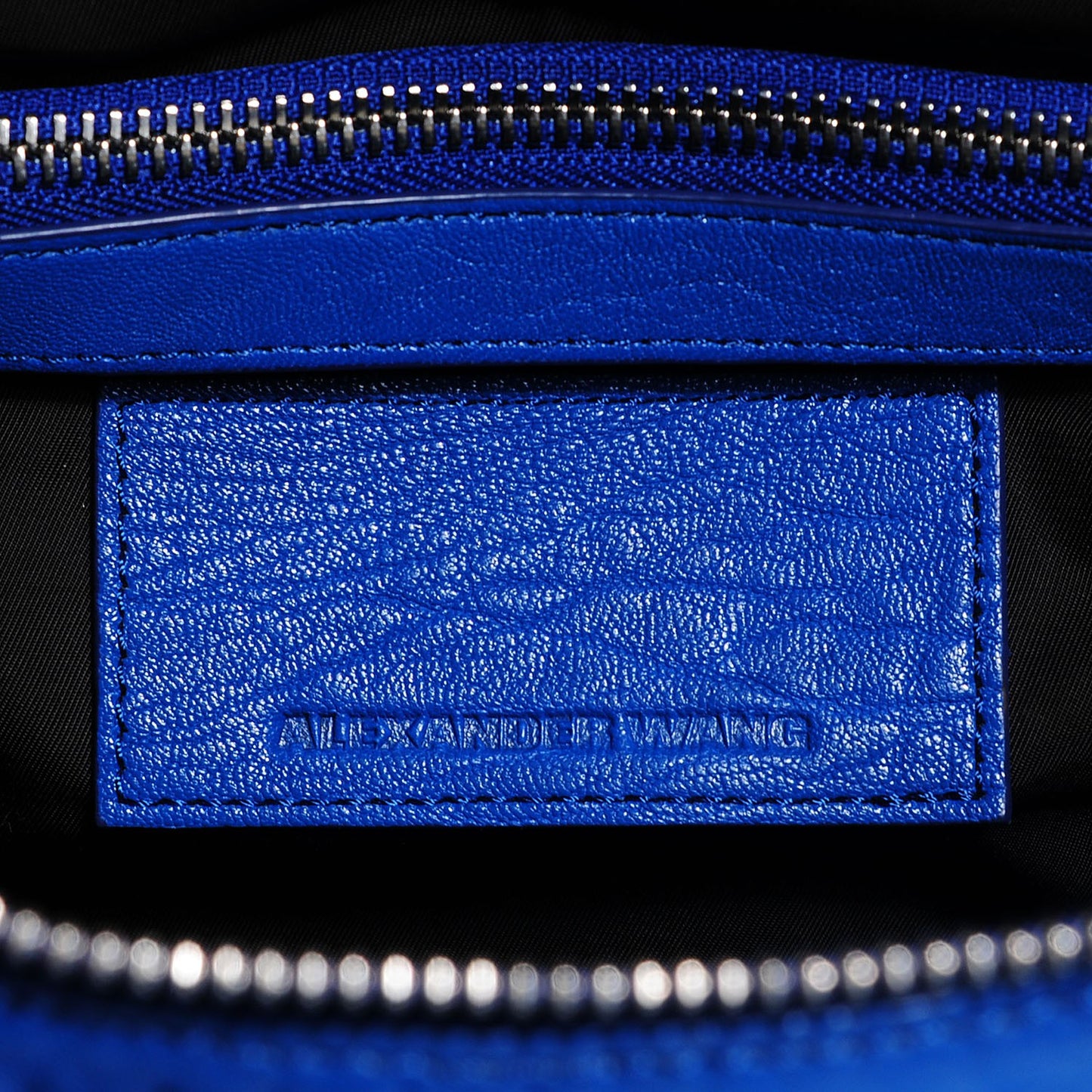 Pebbled Lambskin Rockie Royal Blue