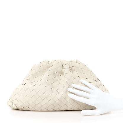 Bottega Veneta Nappa Maxi Intrecciato The Pouch Oversized Clutch Plaster 2 of 11