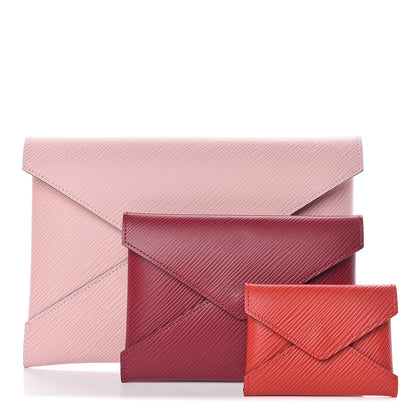 Louis Vuitton Epi Kirigami Pochette Set Rose Ballerine Fuchsia Coquelicot 1 of 13