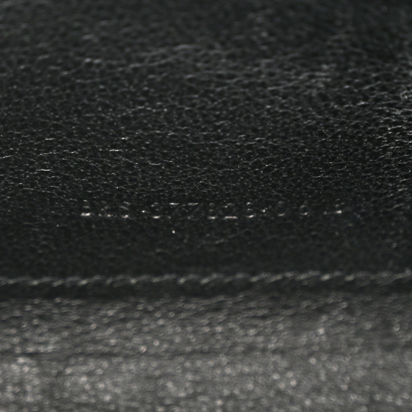 Grain De Poudre Matelasse Chevron Monogram Chain Wallet Black