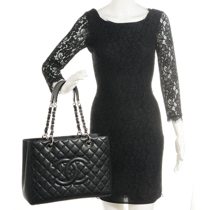 Chanel Caviar Grand Shopping Tote GST Black 2 of 7