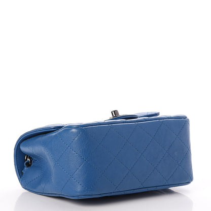 Chanel Calfskin Quilted Mini Square Flap Blue 4 of 8