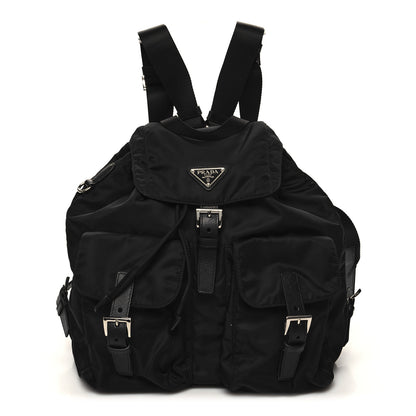 Prada Re-Nylon Tessuto Saffiano Medium Backpack Black 1 of 11