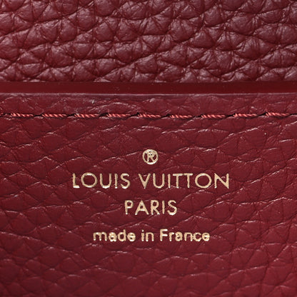 Louis Vuitton Taurillon Ostrich Mini Capucines Griotte Red Honey 6 of 9