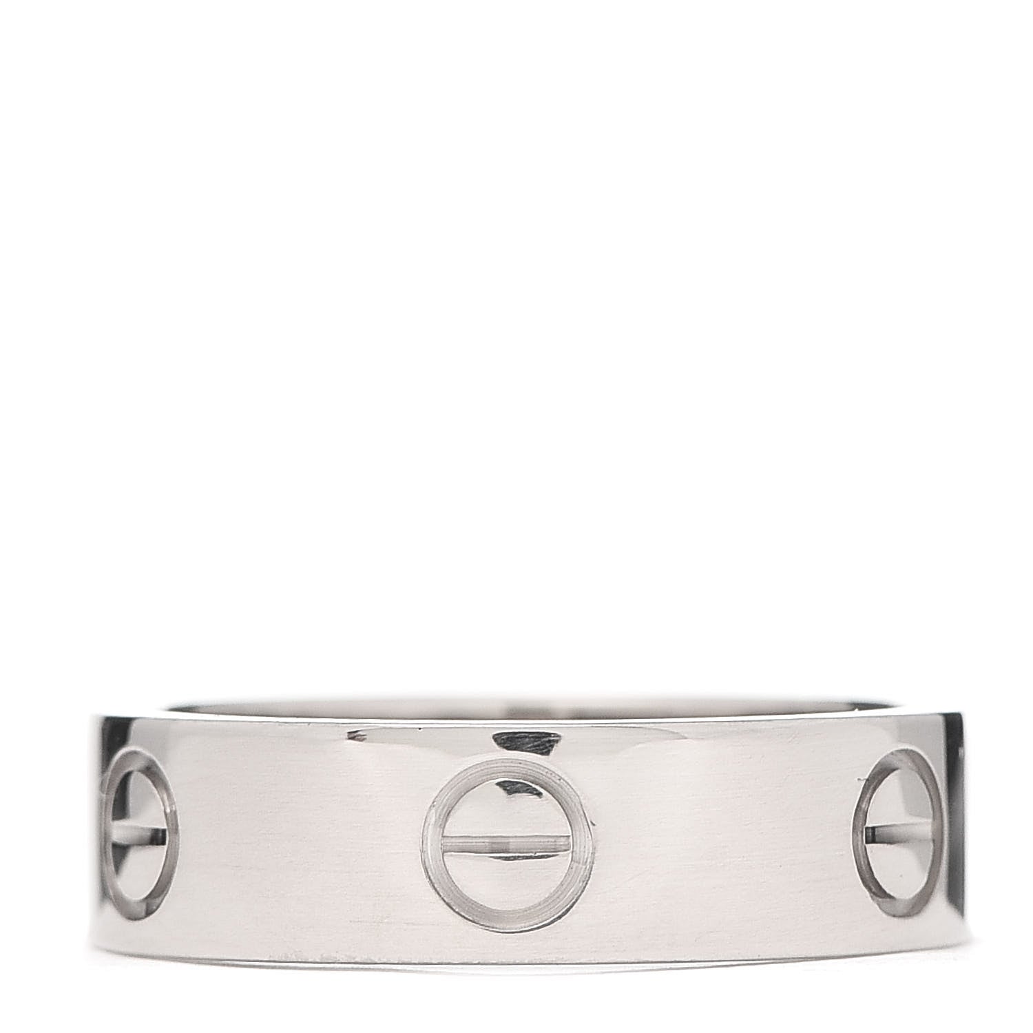 Cartier 18K White Gold 6mm LOVE Ring 59 8.75 3 of 5