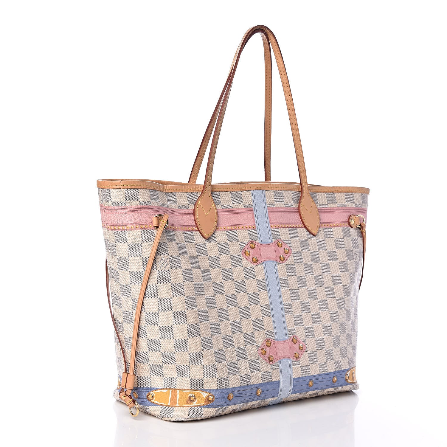 Louis Vuitton Damier Azur Summer Trunks Neo Neverfull MM 4 of 15