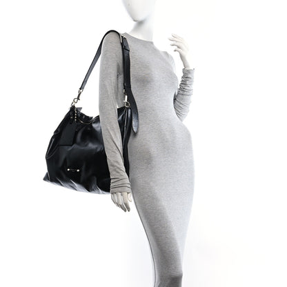 Louis Vuitton LV Night Calfskin Vagabond Hobo Black 2 of 9
