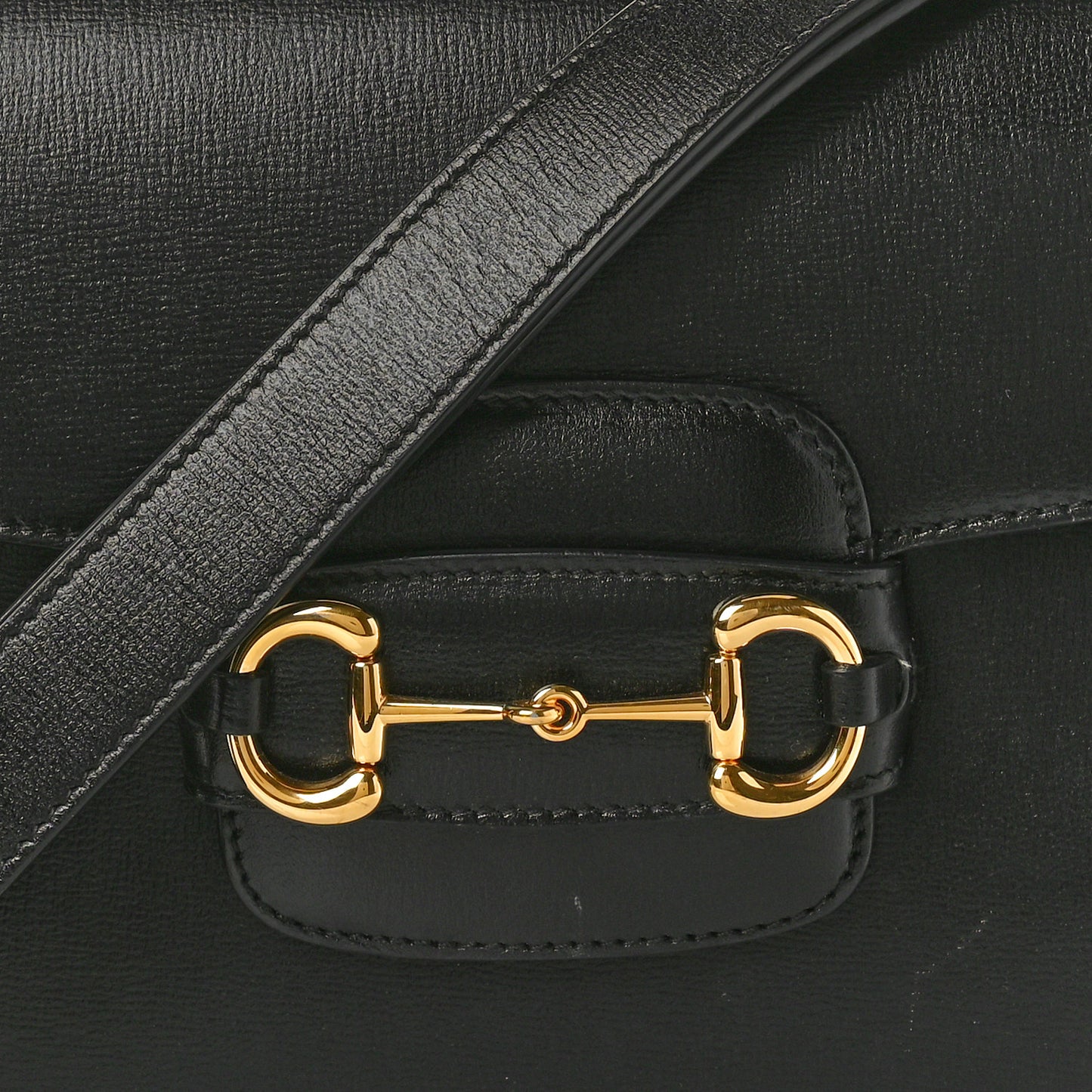 Azalea Calfskin Horsebit 1955 Shoulder Bag Black